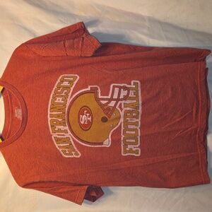 Old Navy Brick Red Crewneck Tee San Francisco Football Mens Large